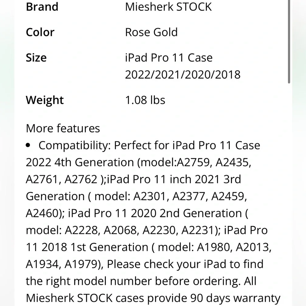iPad PRO 11 Case 2022/2021/2020/2018-PINK